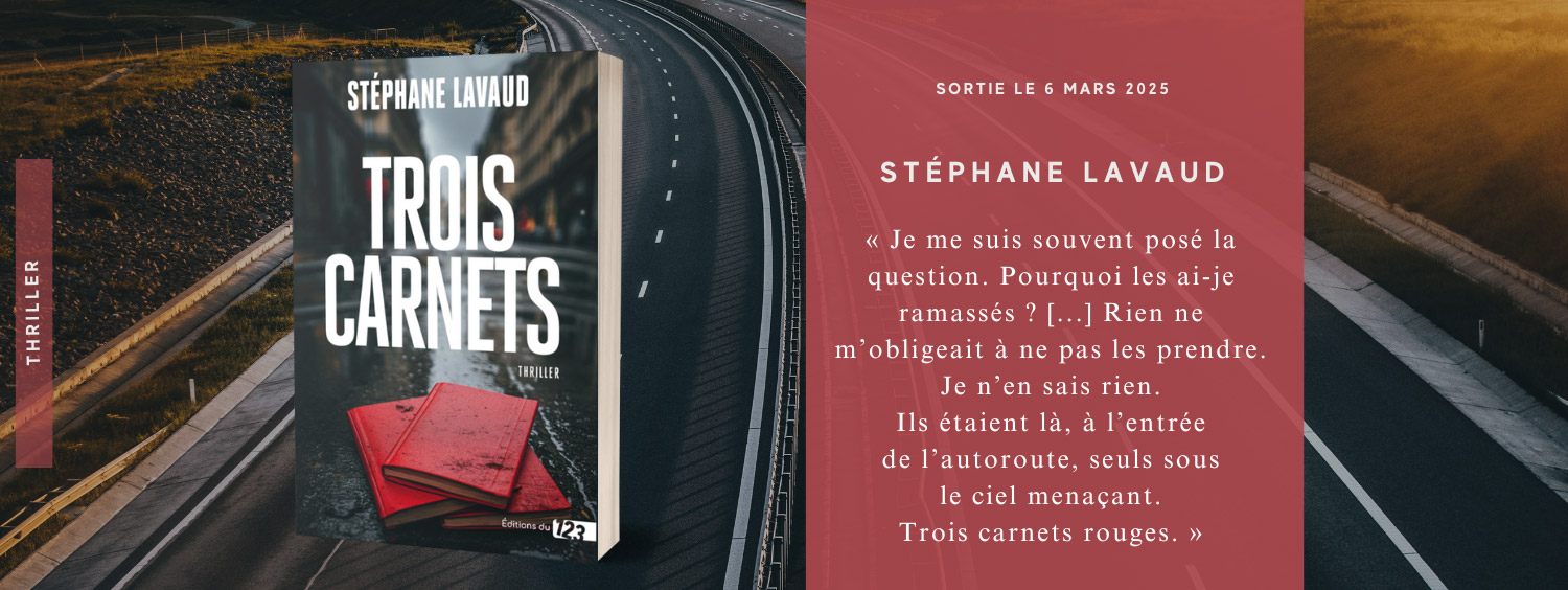 Thriller psychologique : Trois carnets de Stéphane Lavaud